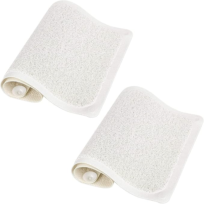 Huji Drain Away Slip-Resistant Shower Mat with 10 Super Suction Cups for Shower or Bathroom - Great for The Elderly and Children (2)