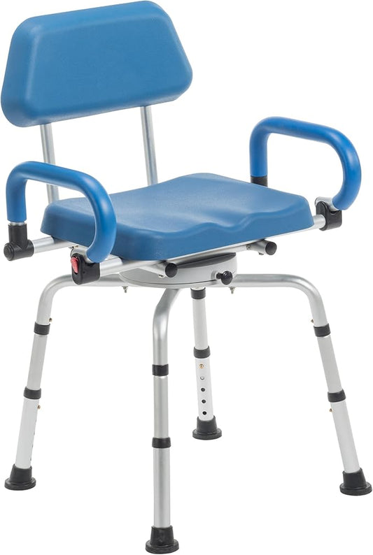 Journey SoftSecure 360 Degree Rotating Shower Chair, Padded Swivel Bathtub Seat