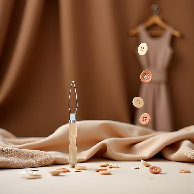 1Pc Brown Shirts Button Hook Helper Clothes Shirts Pull Hand Puller Button Helper Assist Aid Zipper Arth Buttoning Hook N9M6 Easy for Limited Dexterity Caused by Arthritis, Dressing Aids