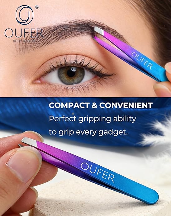 OUFER Piercing Ball Grabber, 16G 18G Flat Back Earrings Piercing Guide needle Tool, Surgical Steel Internally Threaded Push Pin External Thread Assistant Body Piercing Kit for Ear Nose Lip Tool