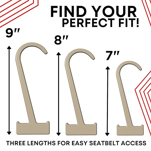 Seatbelt Catcher Seat Belt Aid Grabber - for Elderly & Disabled, Seatbelt Reacher Tool for Seniors with Back, Shoulder, or Elbow Injury, Easy Reach Mobility & Daily Living Aid, 3 Pack, Dark Blue