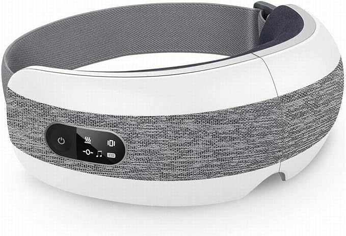 Fronnor Eye Massager with Heat for Relief,Heated Eye Mask with Music Eye Care Device for Eye Strain,Great Gift Idea