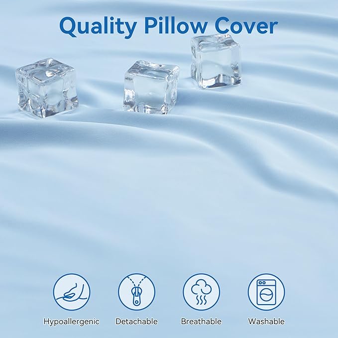 AM AEROMAX 32" King Size Contour Memory Foam Pillow, Cervical Pillow for Neck Pain Relief, Neck Orthopedic Sleeping Pillows for Side, Back and Stomach Sleepers