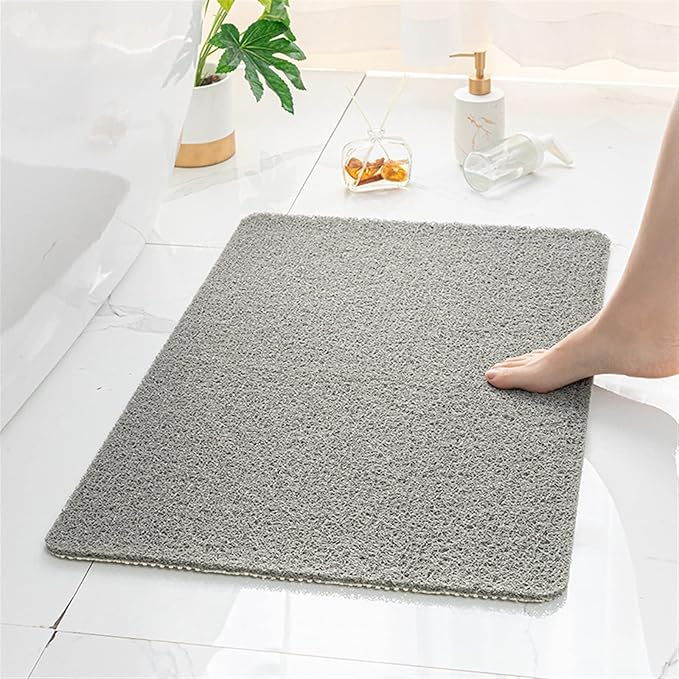 Secure Mat, Non-Slip Bathtub Mat, The Ultimate Non-Slip Bath Mat, Shower Mat Floor Mat for Tub, Shower, Bathroom (Gray, 80x120cm(31.50"x47.24"))