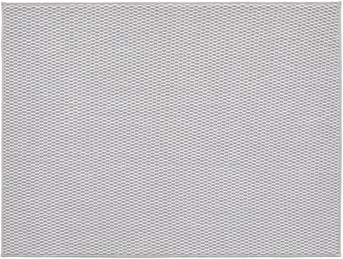 TYUU Large Bathroom Rugs Non Slip Washable Bath Rugs Super Absorbent Bathroom Rug Thin Quick Dry Low Pile Bath Mats, Light Grey 36"x48"