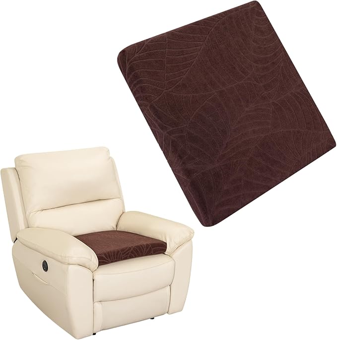 Recliner Cushions for Long Sitting Foam Seat Cushion Soft Tufted Layer for Elderly Seniors, Recliner Chair, Floor Pillow, Office Chair, Car, No Pressure on Thighs, 20X20X3 Inch - Leaves Coffee