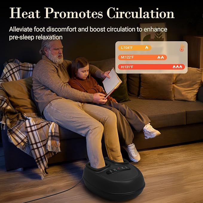 CuPiLo Foot Massager with Heat for Neuropathy - [2026 Upgraded], Mothers Day Gifts for Mom, Shiatsu Feet Massager FSA Eligible HSA Store Eligible, Fatigue Relief and Plantar Fasciitis (with Remote)