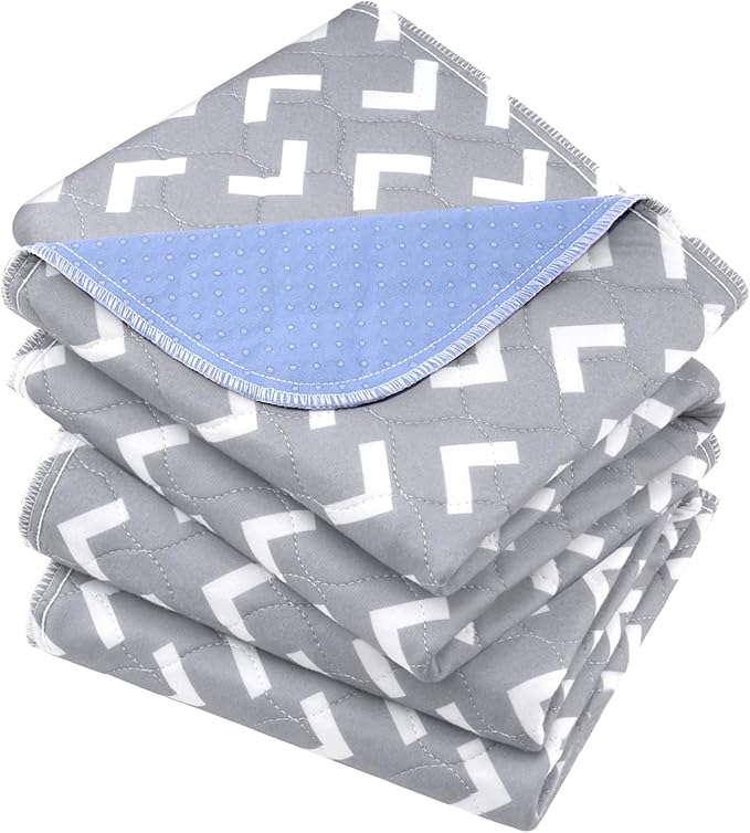 Non-Slip Bed Pads for Incontinence Washable (35" x 52"|2 Pack), Waterproof Bed Pads, Bed Wetting Pads for Bed, Sofa, Floor, Resuable Underpads for Adults, Seniors, Pet