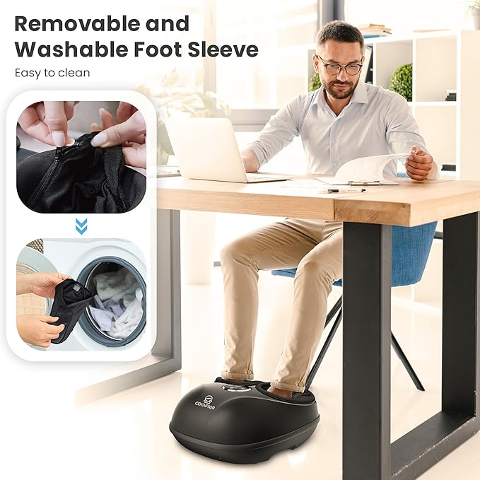COMFIER HSA Eligible Shiatsu Foot Massager Machine with Heat, FSA Foot Massager for Neuropathy Plantar Fasciitis, Deep Kneading Feet Massager with Heat,Up to Size 13, Mother‘s Day Gifts for Mom