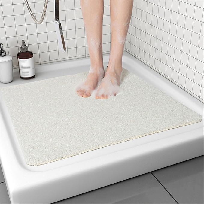Secure Mat, Non-Slip Bathtub Mat, The Ultimate Non-Slip Bath Mat, Shower Mat Floor Mat for Tub, Shower, Bathroom (White, 50x80cm(19.69"x31.50"))