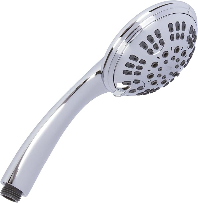 Aqua Elegante 6 Function Luxury Handheld Shower Head - Adjustable Pressure Rainfall Spray With Removable Nozzle For The Bathroom, Chrome