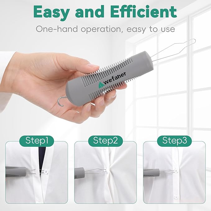 Wefaner Button and Zipper Assistant, One-Handed Button Assistance Device, Dressing Assistance, Gift for The Elderly, Suitable for Arthritis and Stroke,Weak Hands