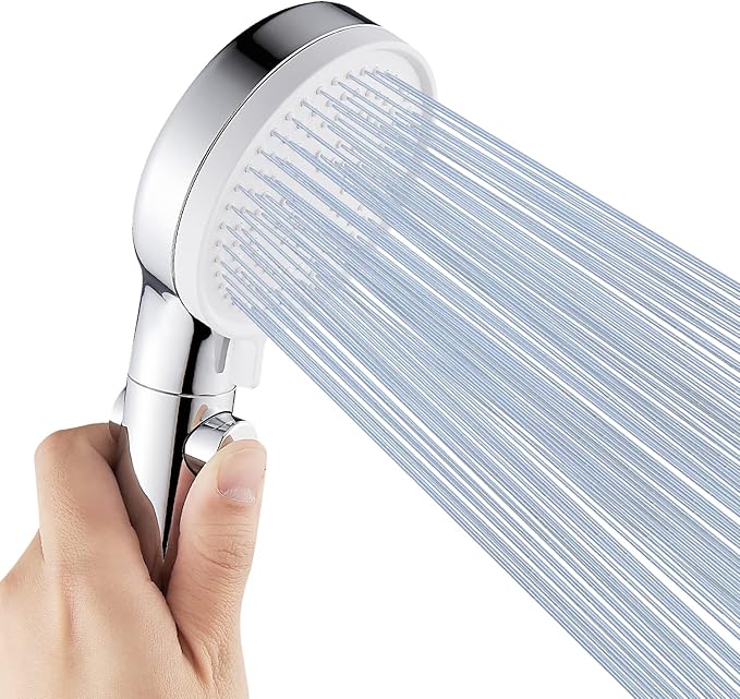 DOILIESE Held Held Shower Head 3 Sprays with 79inch Long Hose Showerhead with on off Switch, Chrome
