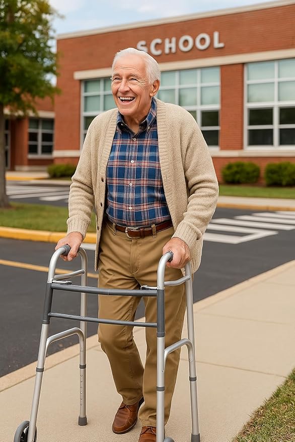 Dr. Dunley Lightweight Aluminum Walker (with Wheels)