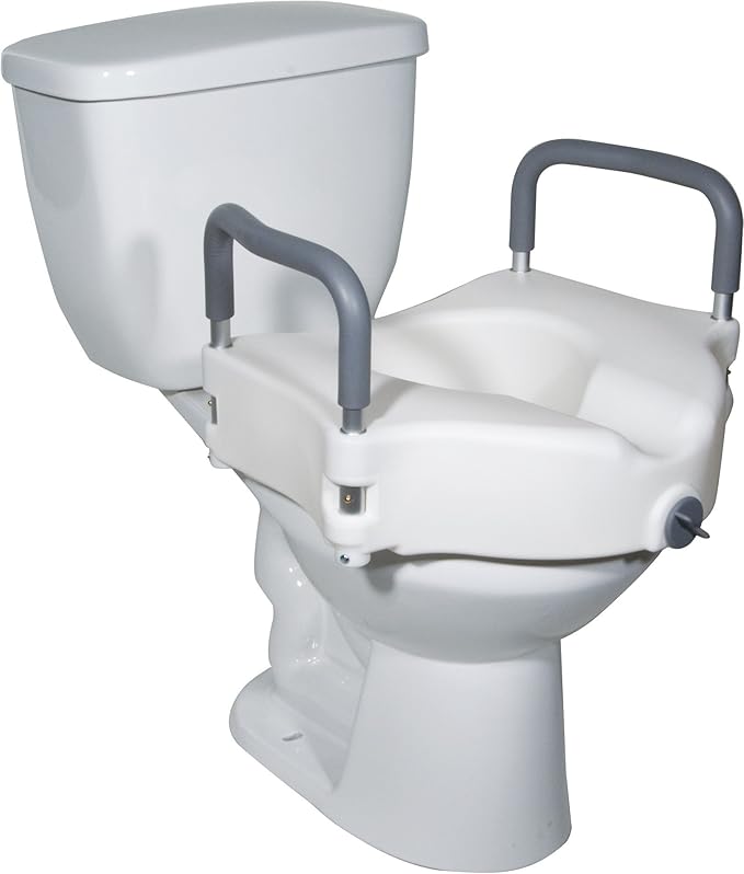 Drive DeVilbiss Healthcare Elevated '2 in 1' Toilet Seat with Removable Arms