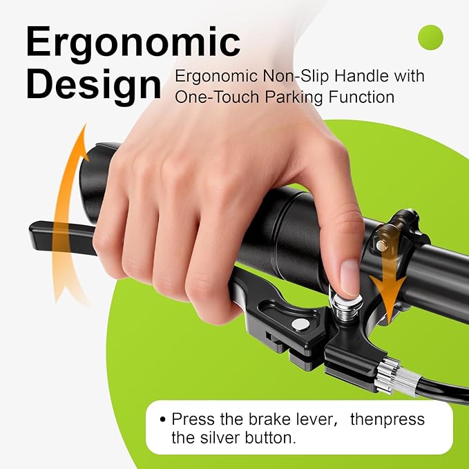 BlessReach Deluxe Medical Scooter Double Handbrake, All Terrain Steerable Knee Scooter Crutch Alternative, for Adults Injured Ankle & Foot Recovery in Blacks