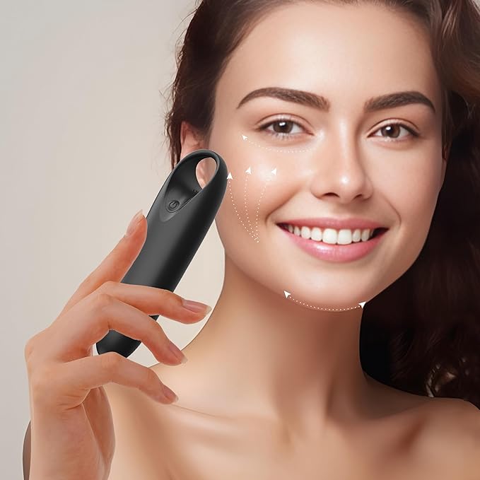 Handheld Electric Back Massager - Mini Waterproof&Rechargeable Handheld Deep Tissue Neck Black (Black)