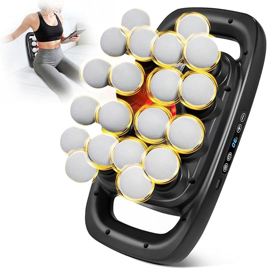 20-Head Massage Gun Set Deep Tissue, Portable Percussion Massager with 3 Modes & 30 Intensities, Muscle Massager for Legs Waist Back Pain Relief, Quiet Electric Massage Tool for Home & Gym