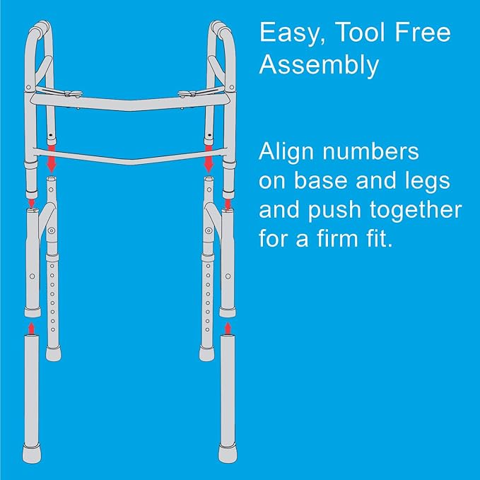CAREX Folding Walker for Seniors, 30-37 Inches, 1 Count