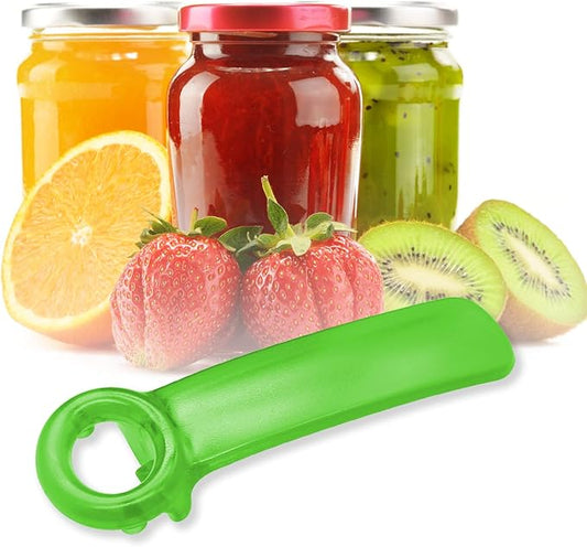 1 Pack Green Jar-key Jar Opener The Original Easy Use by Anyone (Transparent)