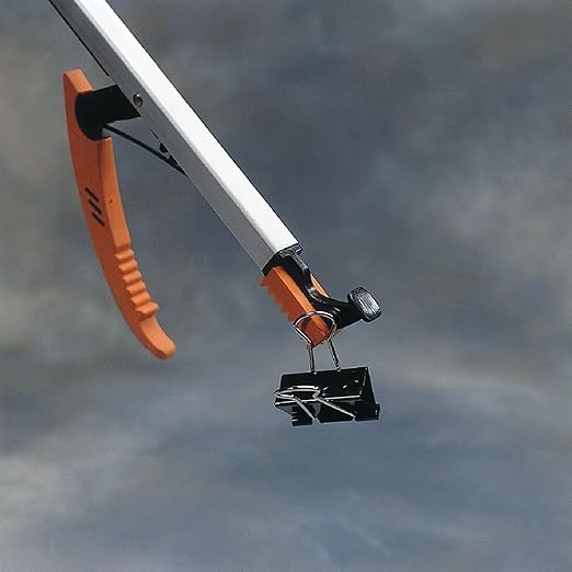 Sammons Preston Easireach II Reacher, 32" Ergonomic Reaching Aid with Magnet, Lightweight 8 oz. Magnetic Grabber Tool & Reaching Claw, Aluminum Trash Pickup, Lightbulb Remover, & Garden Nabber, 3 Pack