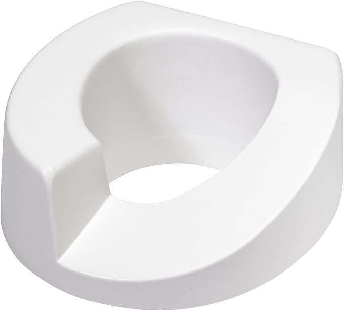 Maddak SP Ableware Elevated Toilet Seat, Left Cutout