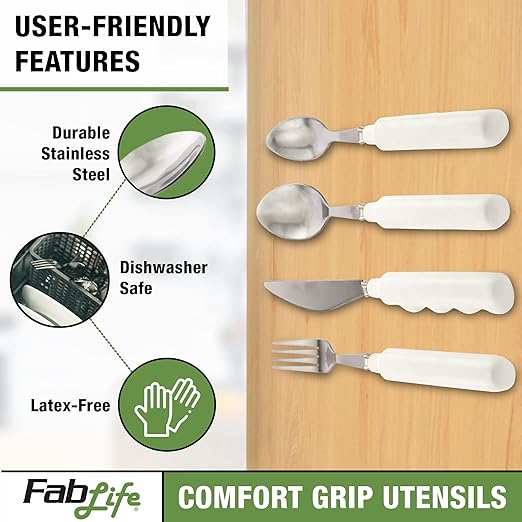 FabLife Comfort Grip 3oz Knife Adaptive Utensils, Daily Living Aid for Individuals with Weak Grip