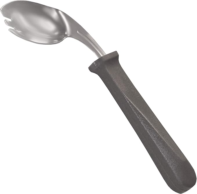 Rehabilitation Advantage Right Handed Grip Easy Offset Spork (Pack of 2)