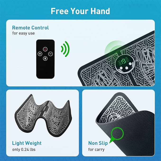Phixnozar TENS & PMS,Transcutaneous Electronic Nerve Stimulator, EMS Foot Massage for Muscle Relaxation, LCD Display Screen