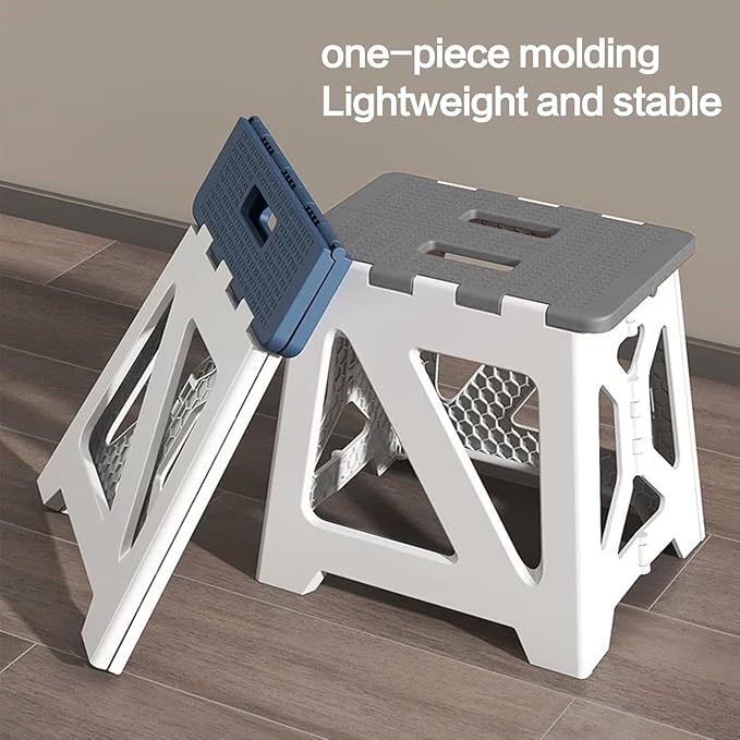 Foldables Shower Chair Seats for Inside Shower Stool Bench Folding Stools Adults Elderly and Disabled Tub Benches Bathroom (Blue Seat Size Foldable ShowerChair 15.7x8.3x12.5)
