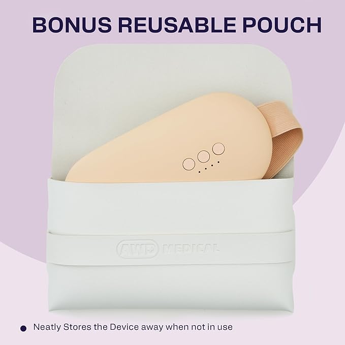 Heating Pad for Cramps | Period Pad for Cramps, Cordless Menstrual Heating Pad with 4 Temperature Levels, 5 Vibration Settings, Portable, Fast Heating, Auto Shut-Off, Large Battery Capacity