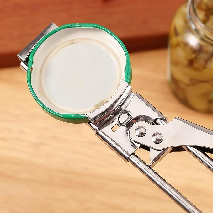 Adjustable Stainless Steel Jar Opener, Easy Grip Manual Bottle & Tight Lid Opener for Elderly, Arthritis, Women and Children (1)