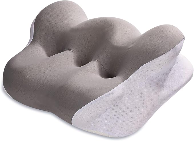 Cervical Neck Pillow, Memory Foam Pillow for Neck Pain Relief, Ergonomic Contour Cooling Pillow for Side Sleeper Pillow Adults & Stomach Sleepers Neck Shoulder Pillow (Gray, 24" L x 14" W)