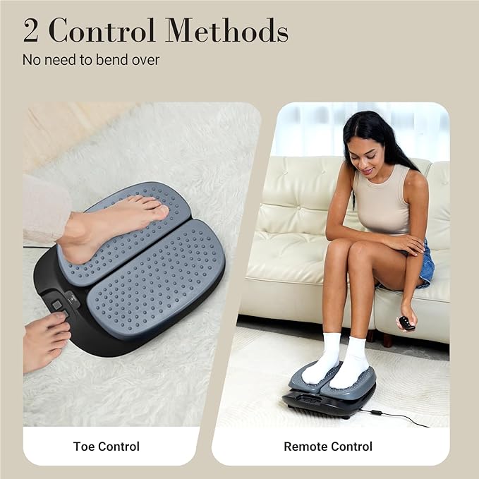 CuPiLo Foot Massager for Neuropathy FSA Eligible HSA, Adjustable Vibration Foot Massager with Heat & Remote Control, Electric Feet Massager for Legs Circulation, Plantar Fasciitis Pain, Stress Relief