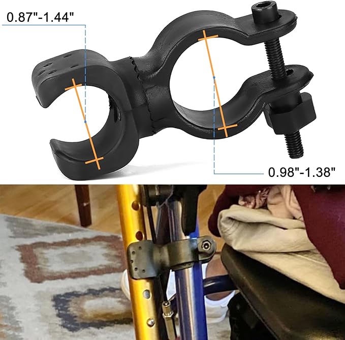 4 Pack Handheld Shower Head Holder for Shower Chair, Bath & Shower Aids for Disabled and Elderly - Adjustable Shower Head Holder Bracket for Bath Seat, Shower Bench, Transfer Bench, Bath Stool
