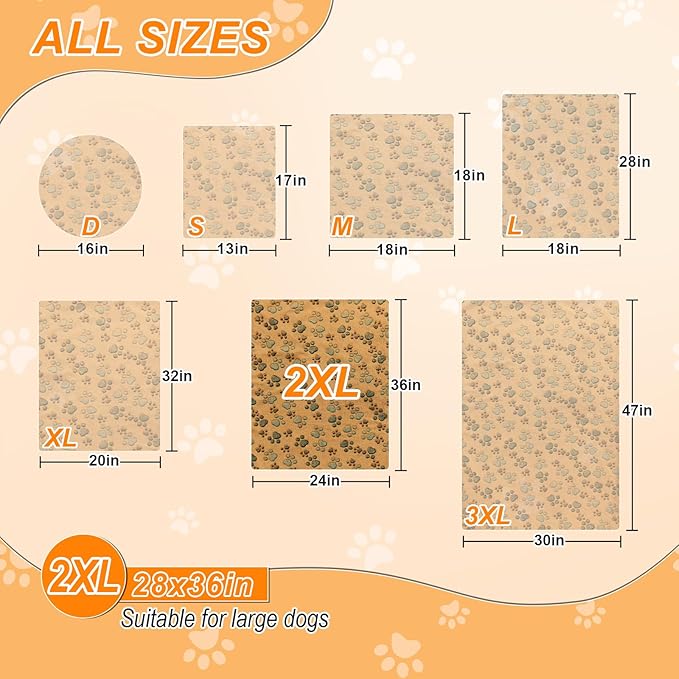 GOLOPET Large Dog Heating Pad 36×24 in for Dogs Smart Thermostat,Whelping Box for Dogs Metal Tube Waterproof Shell with Plush Cotton Cover Puppy Whelping Supplies -Apricot