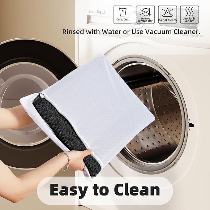 TYUU Black Toilet Rug, Thin Toilet Rugs U Shaped Washable Non Slip Absorbent Quick Dry Low Pile Toilet Mat, Black 20''x24'' U Shape