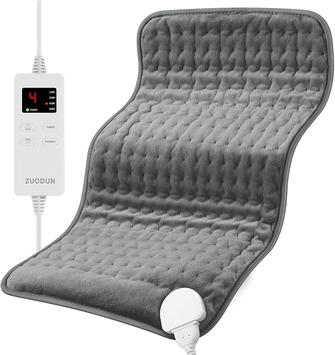 Heating Pad for Back Pain, Heating Pads for Cramps with 6 Heat Settings, Heat Pad for Arms and Knee, Menstrual Cramp Relief, Timer Auto Shut Off