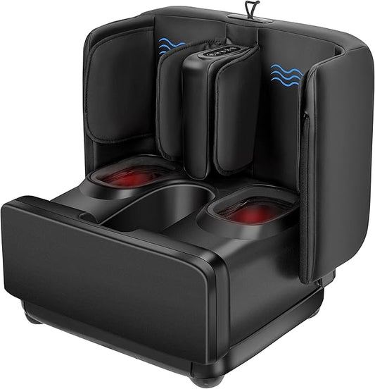 COMFIER 2 in 1 FSA Foot Massager Machine,HSA Shiatsu Foot and Calf Massager with Heat,Kneading,Vibration,Compression Massagers for Feet Health,Plantar Fasclitis,Mother‘s Day Gifts for Mom