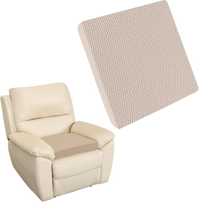 Recliner Cushions for Long Sitting Foam Seat Cushion Soft Tufted Layer for Elderly Seniors, Recliner Chair, Floor Pillow, Office Chair, Car, No Pressure on Thighs, 20X20X3 Inch - Knitted Khaki