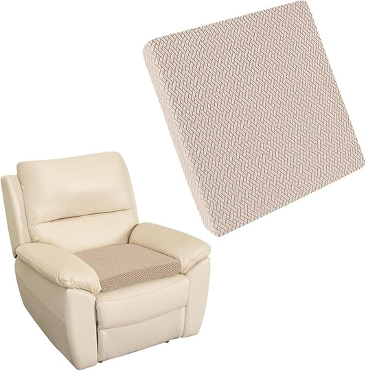 Recliner Cushions for Long Sitting Foam Seat Cushion Soft Tufted Layer for Elderly Seniors, Recliner Chair, Floor Pillow, Office Chair, Car, No Pressure on Thighs, 20X20X3 Inch - Knitted Khaki