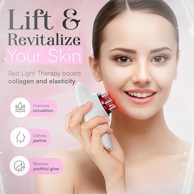 3-in-1 Body Sculpting Machine – Thermoslim Cellulite Massager with Cupping & Red Light Therapy for Belly, Skin, Back, Waist, Legs & Arm Tightening Device