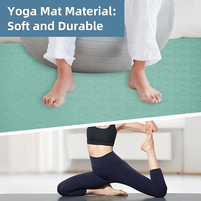 Non-Slip Workout Mat for Under Desk Ellipticals,Thicker & Quieter,23.6x17.7x0.2",Suitable for Ellipse Leg Exerciser, Foot & Leg Pedal Exerciser for Seniors Fitness, Floor Protection,Enhanced Stability