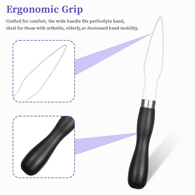 3pcs Button Hook Assist Device with Easy-Grip Handle for Shirts Coats Dresses Button Helper Tool for Elderly Wedding Dress Buttons Hook Tool Buttons Aids for Seniors Arthritis Limited Dexterity