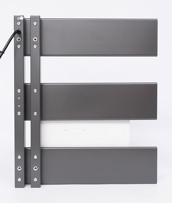 Verida Towel Warmer Rack, Support Hardwired and Plug-in, Wall-Mounted Electric Towel Heater, with Built-in Timer, Waterproof Aluminum Towel Warmer for Bathroom, LV-3S Gray
