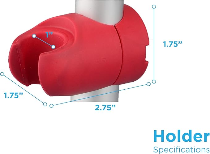 NOVA Handheld Shower Holder Attachment for Bath Seats & Transfer Benches – Universal Mount for Bath Stool, Shower Commode & Chairs, Adjustable, Secure, Easy Install Bathroom Accessory
