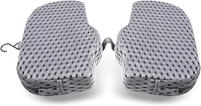 U Shaped Shower Seat Cushion, Quick Drying Shower Chair Cushion, Bathtub Chair Pad with 4D Air Fiber Materia, Shower Seat Mat with Mesh Cover and Hook, for Elderly, Senior, Handicap, Disabled