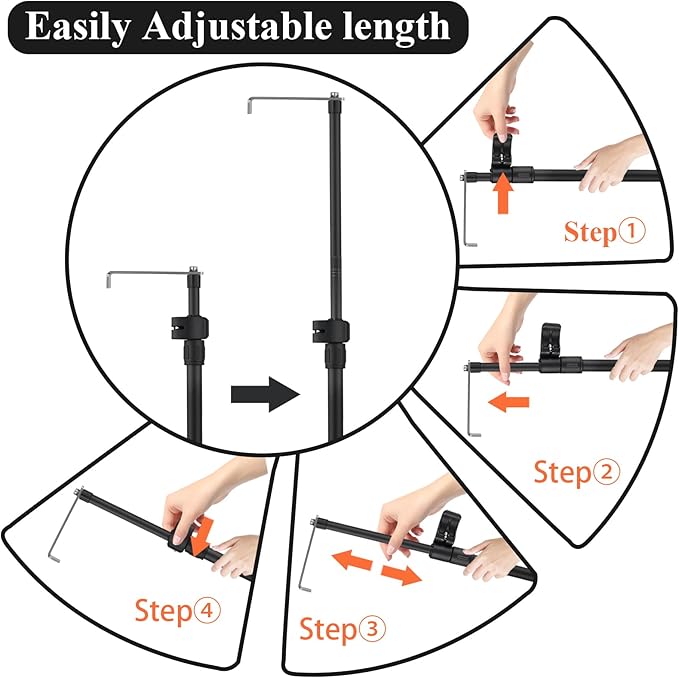 Truck Bed Grabber Tool Heavy Duty, Grabber Truck Cargo Retriever Long Handle Thickened Stainless Tube Telescopic 34"-74" Bed Buddy Truck Tool with Two Hooks Convenient Pickup Van RVs Tools.