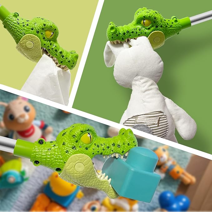 DINOBROS Alligator Pincher Toys for Age 3 Animal Grabber Toy Claw Crocodile Snapper Chomper Robot Hand Monster Reacher