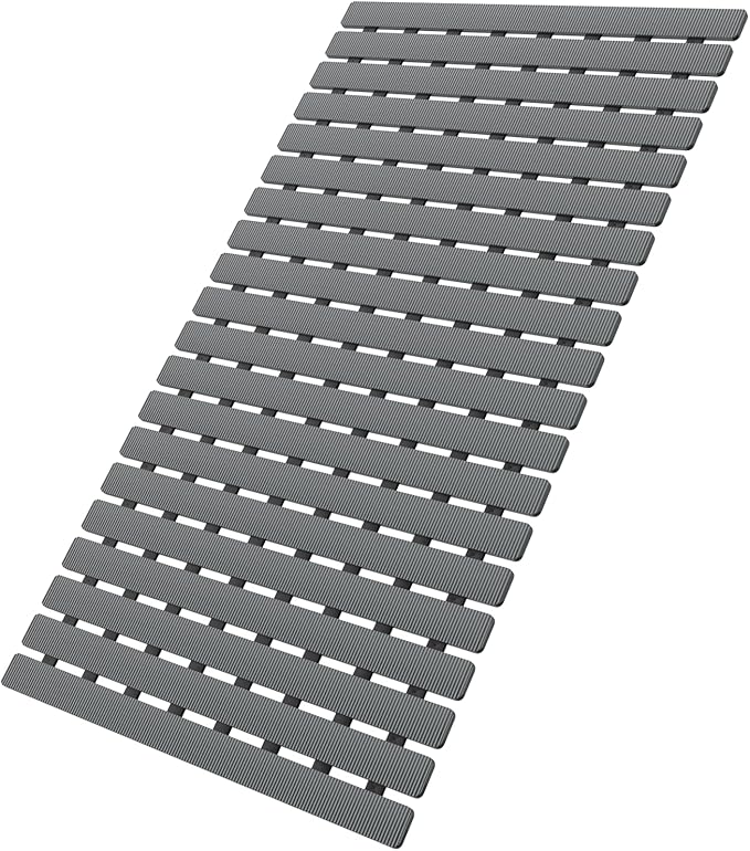 MBOSS Bathtub Mat Non Slip, Shower Mat for Inside Shower, Suction Cups Design and Drain Holes, 27.5 X 15.7 Inch, Bathroom Essentials Safe, Easy to DIY Cut, Soft and Eco-Friendly Materials